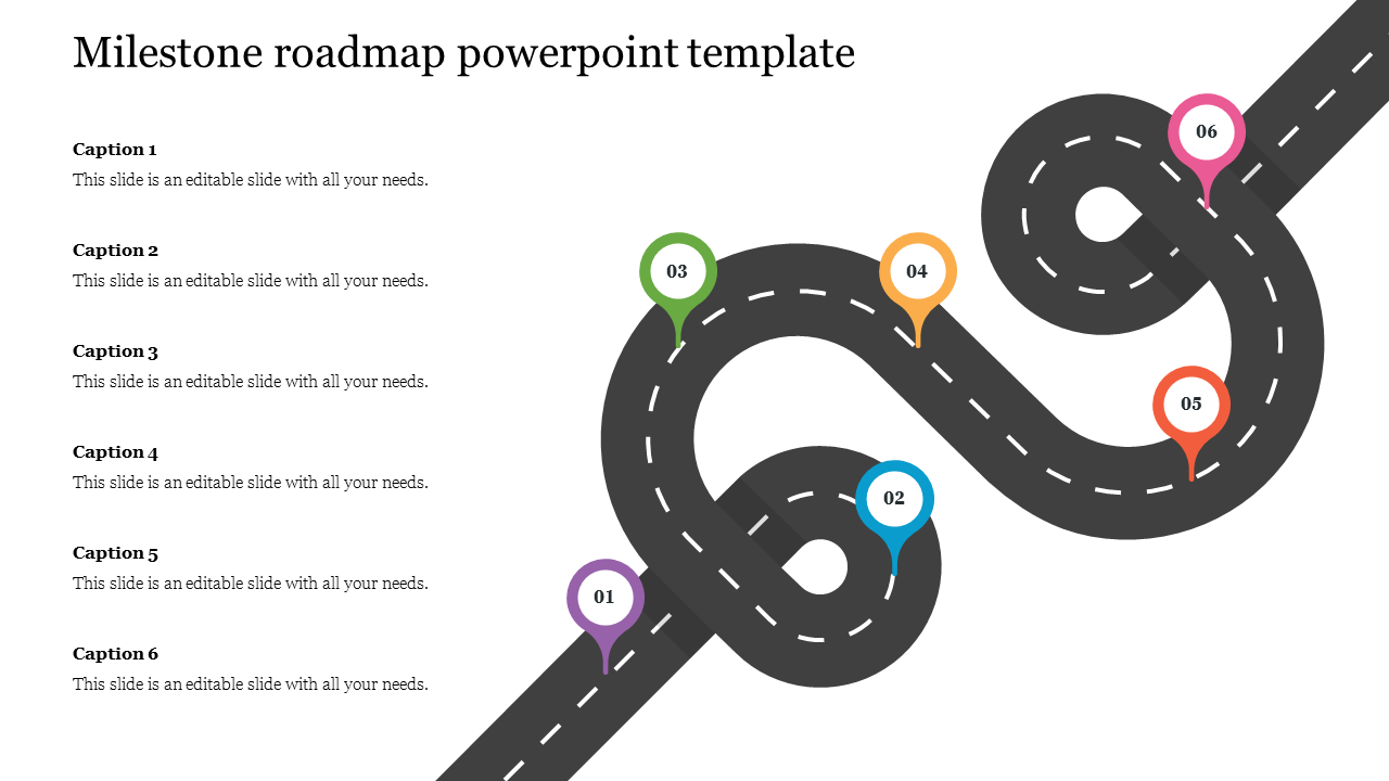 milestone roadmap powerpoint template